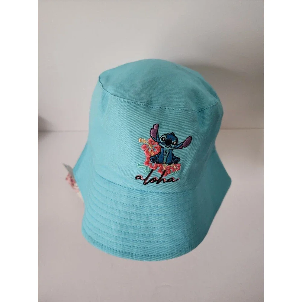 Disney Aloha 100 Anniversary Lilo & Stitch Bucket Hat Blue Adult NWT OS Primark